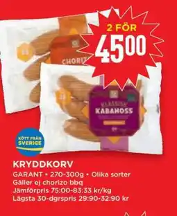 Willys KRYDDKORV erbjuda