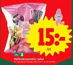 ICA Supermarket Delikatesspotatis i påse erbjuda
