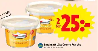ICA Supermarket Smaksatt Lätt Crème Fraiche erbjuda