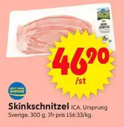 ICA Supermarket Skinkschnitzel erbjuda