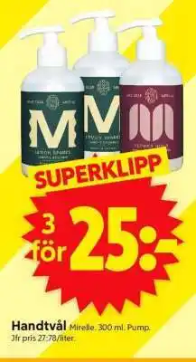 ICA Supermarket Handtvål Mirelle erbjuda