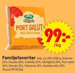 ICA Supermarket FAMILJEFAVORITER erbjuda