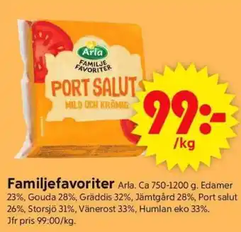 ICA Supermarket FAMILJEFAVORITER erbjuda