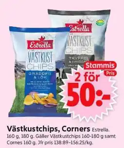 ICA Supermarket Västkustchips, Corners erbjuda