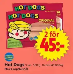 ICA Supermarket Hot Dogs erbjuda