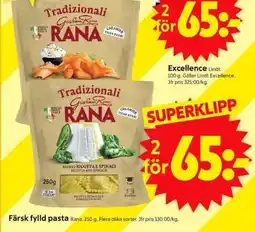ICA Supermarket Tradizionali Giovanni Rana Färsk fylld pasta erbjuda
