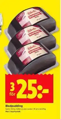 ICA Supermarket BLODPUDDING erbjuda