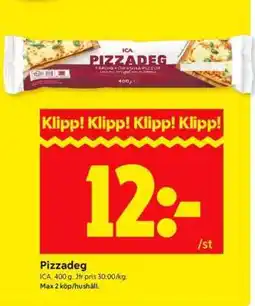 ICA Supermarket Pizzadeg erbjuda