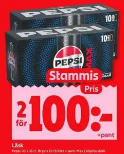 ICA Supermarket Pepsi Max erbjuda
