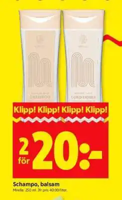 ICA Supermarket SCHAMPO, BALSAM erbjuda