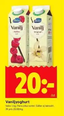ICA Supermarket Vaniljyoghurt erbjuda