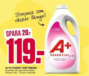 ÖoB A+ FLYTANDE TVÄTTMEDEL erbjuda