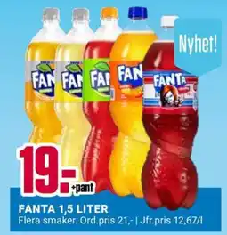 ÖoB FANTA 1,5 LITER erbjuda