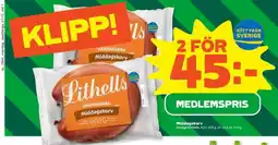 Stora Coop Lithells vardagsbra middagskorv erbjuda