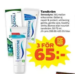 Stora Coop TANDKRÄM Sensodyne erbjuda