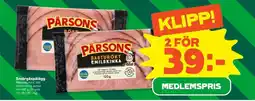 Stora Coop Pärsons Basturökt Emulskinka erbjuda