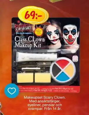 Leklust Makeupset Scary Clown, SEK 69 erbjuda