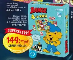 Leklust Bamse 4 i rad., SEK 149 erbjuda