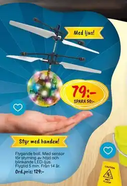 Leklust Flygande boll, SEK 79 erbjuda
