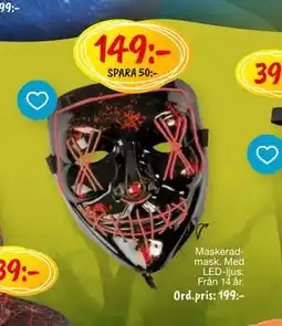 Leklust Maskeradmask, SEK 149 erbjuda