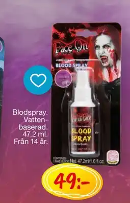 Leklust Blodspray, SEK 49 erbjuda