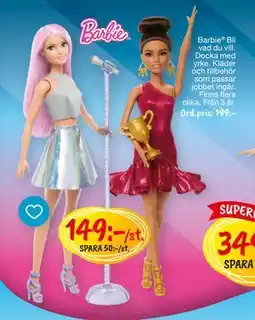 Leklust Barbie Bli vad du vill, SEK 149 erbjuda
