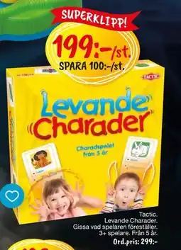 Leklust Tactic Levande Charader, SEK 199 erbjuda