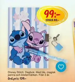 Leklust Disney Stitch. Dagbok, SEK 99 erbjuda