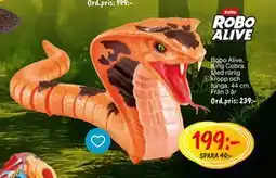 Leklust Robo Alive. King Cobra, SEK 199 erbjuda