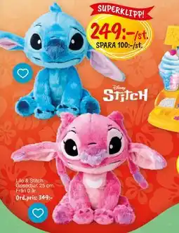 Leklust Lilo & Stitch. Gosedjur. 25 cm., SEK 249 erbjuda