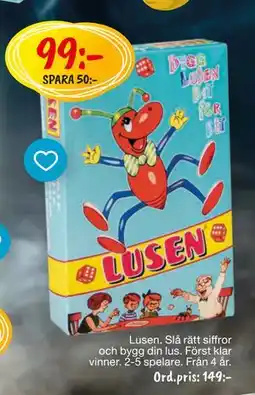 Leklust Lusen, SEK 99 erbjuda