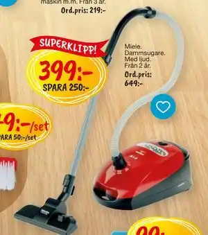 Leklust Miele. Dammsugare, SEK 399 erbjuda