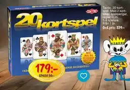 Leklust Tactic 20 kortspel, SEK 179 erbjuda