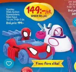 Leklust Spidey. Web Action Speedsters, SEK 149 erbjuda