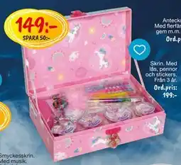 Leklust Skrin. Med lås, pennor och stickers, SEK 149 erbjuda