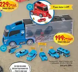 Leklust Transportbil. Med 5 fordon och, SEK 199 erbjuda