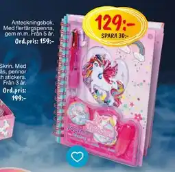 Leklust Anteckningsbok, SEK 129 erbjuda