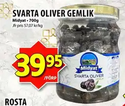 Matvärlden Tensta SVARTA OLIVER GEMLIK, SEK 39.95 erbjuda