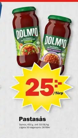 Pekås Pastasås, SEK 25 erbjuda