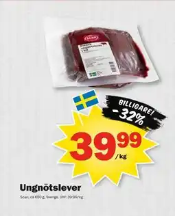 Pekås Ungnötslever, SEK 39.99 erbjuda