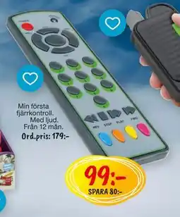 Leklust Min första fjärrkontroll., SEK 99 erbjuda