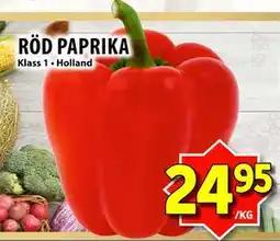 Matvärlden Tensta RÖD PAPRIKA, SEK 24.95 erbjuda