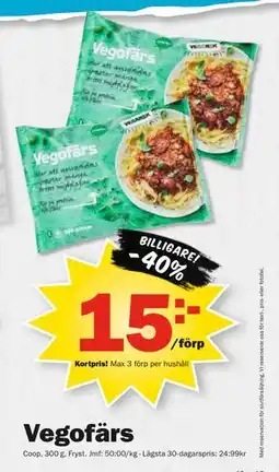 Pekås Vegofärs, Medlemspris erbjuda