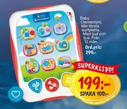 Leklust Baby Clementoni Min första surfplatta, SEK 199 erbjuda