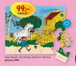 Leklust Pippi Pussel, SEK 99 erbjuda