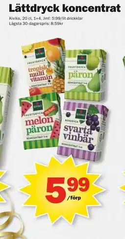 Pekås Lättdryck koncentrat, SEK 5.99 erbjuda
