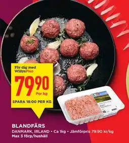 Willys BLANDFÄRS, Medlemspris erbjuda