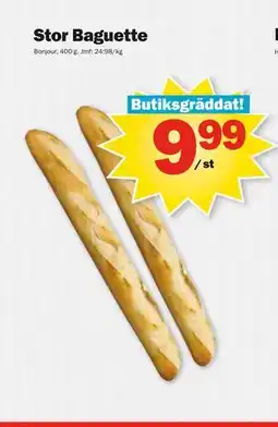 Pekås Stor Baguette, SEK 9.99 erbjuda