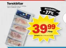 Pekås Torskbitar, Medlemspris erbjuda