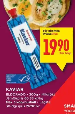Willys Hemma KAVIAR, Medlemspris erbjuda